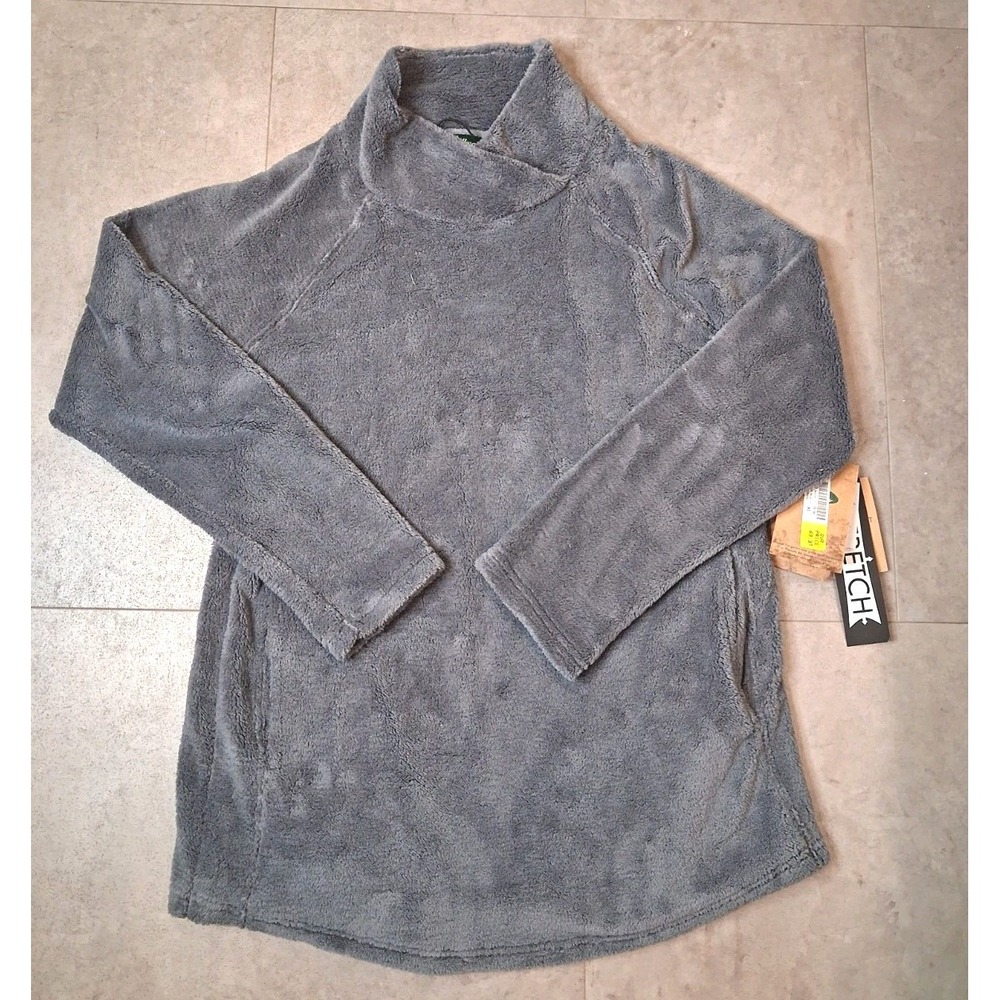 Stillwater Supply Co. Gray Fleece Mock Neck Pullover Sweater Womens Size XL